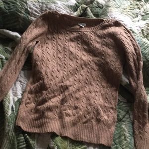 Cable knit sweater